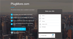 Desktop Screenshot of plugmore.com