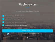 Tablet Screenshot of plugmore.com